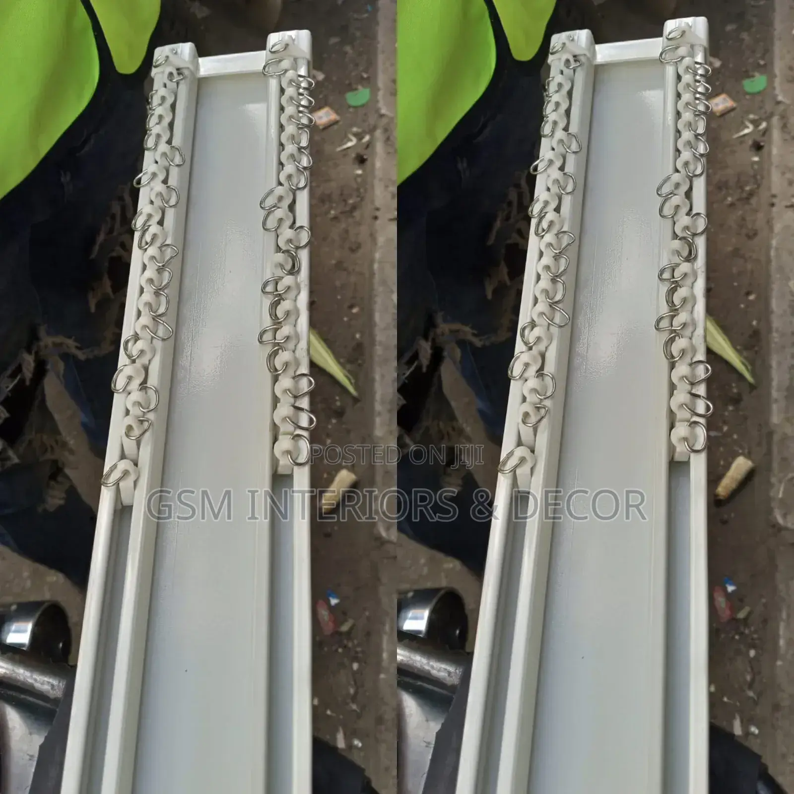 Aluminium.Curtain Rails With Twin Rollers Per Meter
