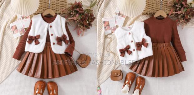 Kids Cute Leather Outfit 4-8 Yrs