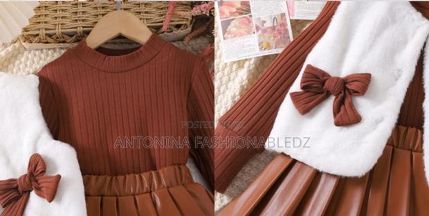Kids Cute Leather Outfit 4-8 Yrs - thumbnail 2