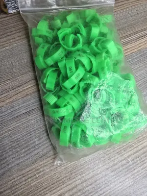 Green Numbered Chicken Leg Bands