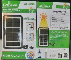 Durable Mobile Charging 6v 3.8w Solar Panel.Cclamp Cl 638 Charger