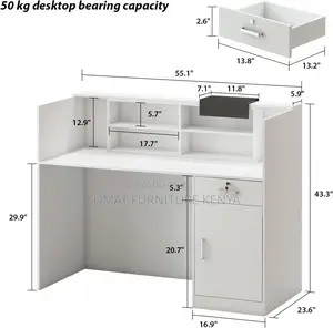 1.2m Secretarial Modern Desk