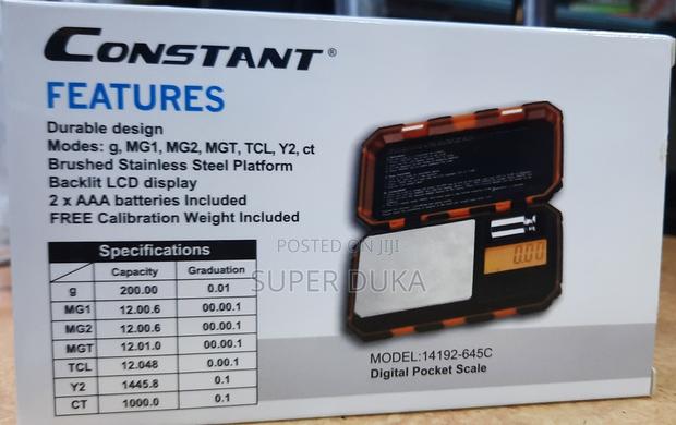 Constant Digital Pocket Scale - 200g X 0.01g High Precision Weighing - thumbnail 2
