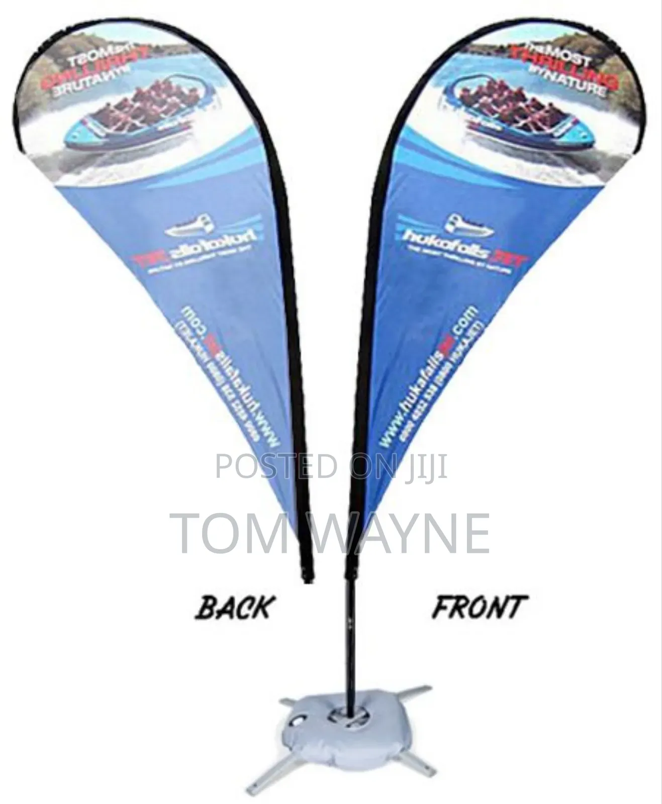 Teardrop Banner Printed Both Sides On Flag Material