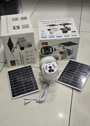 New 6mp Dual Lens Cameras Dual Solar Panel Ubox 4g Camera