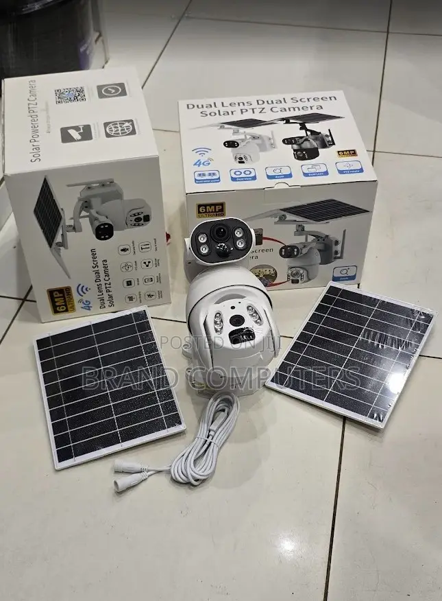Ubox 4g 6mp Dual Screens/Dual Lens Ubox Solar Camera