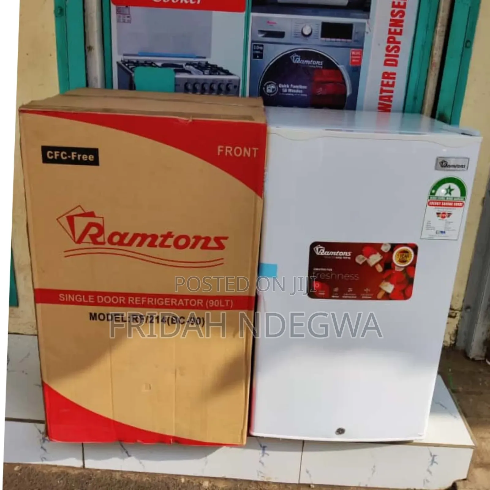 *Ramtons Single Door Fridge 90litres Rf214