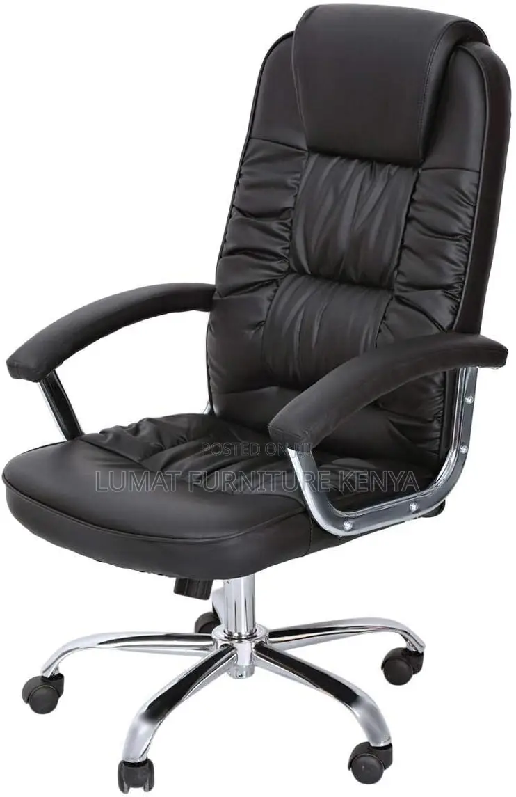 High Back Leather Staff Seat