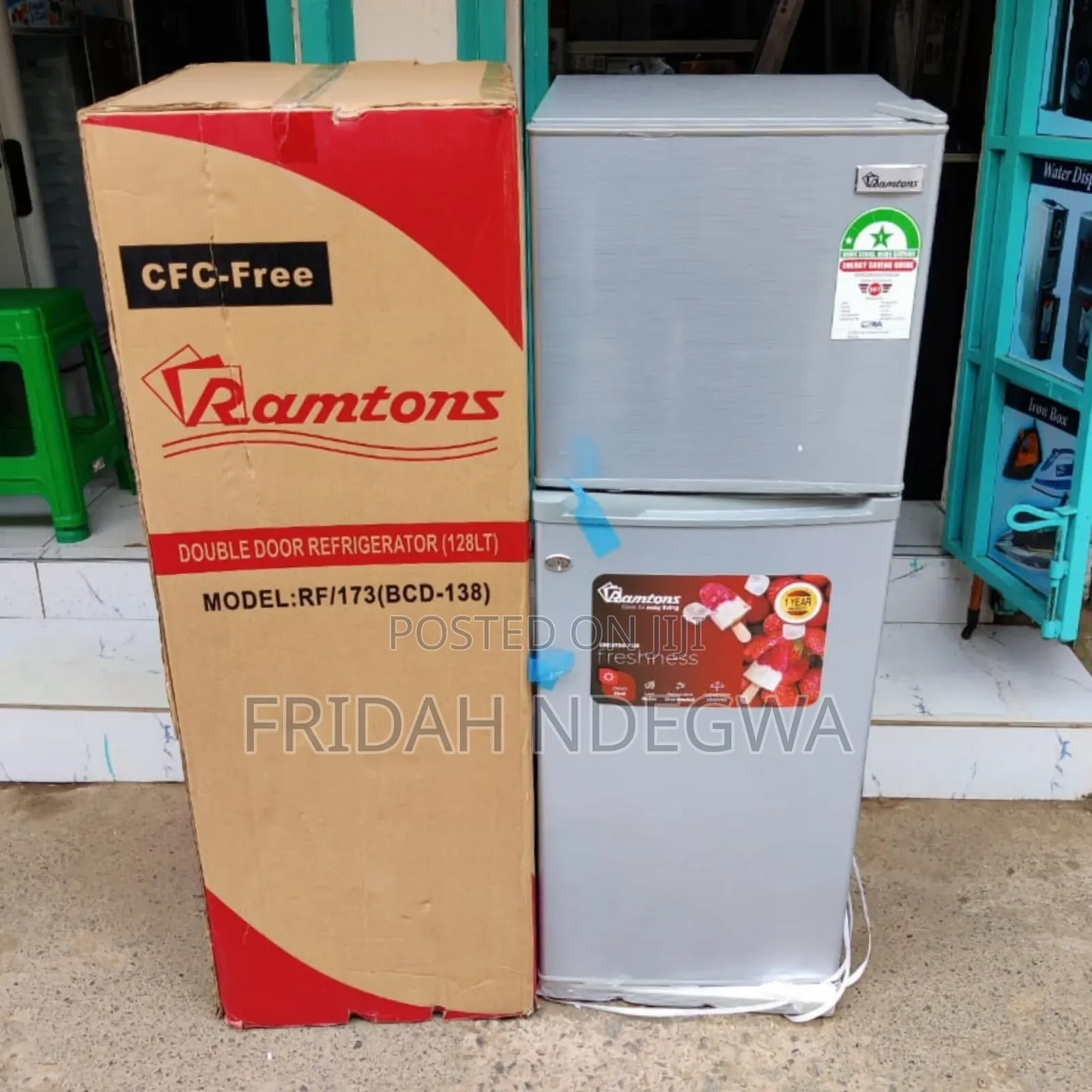 *Ramtons Fridge Double Fridge 128litres Rf173