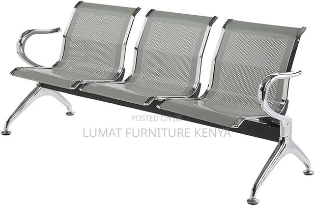 Unpadded 3 Seater Visitors Bench - thumbnail 2