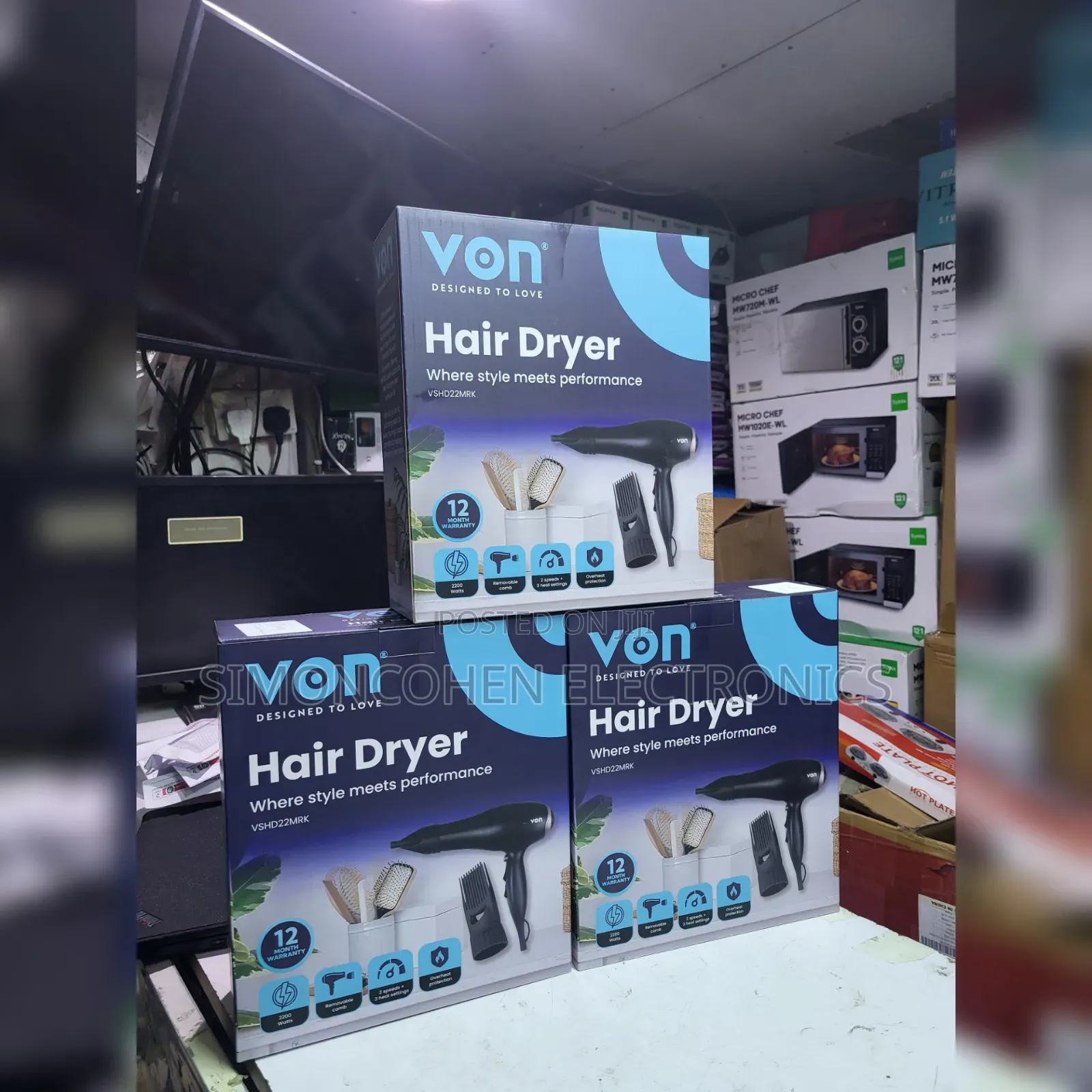 Von Commercial Hairdryer