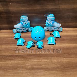 Blue / Pink Roller Boot Skates - thumbnail 2