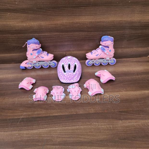 Hard Boot Kids Roller Skates (Rubber Wheels )