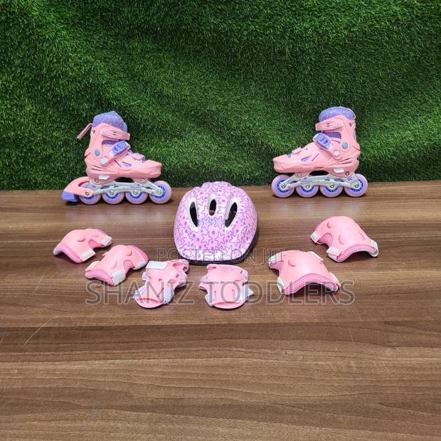 Pink Adjustable Best Quality Kids Skates