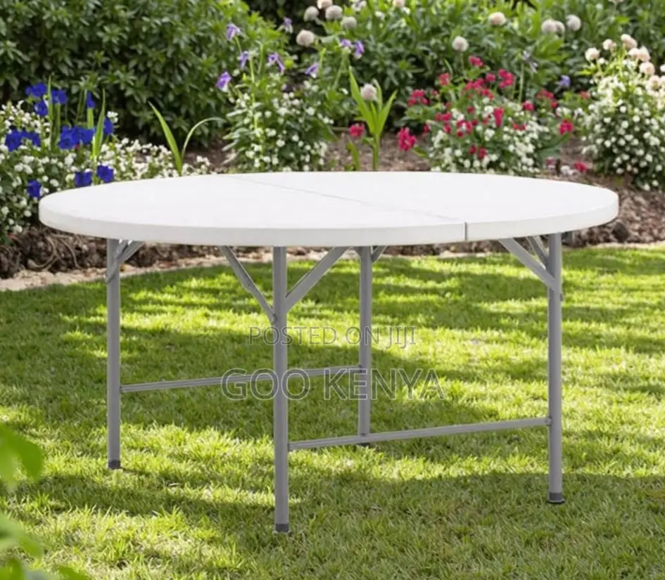 Home Table; Durable White Plastic Folding Table for Event Furniture