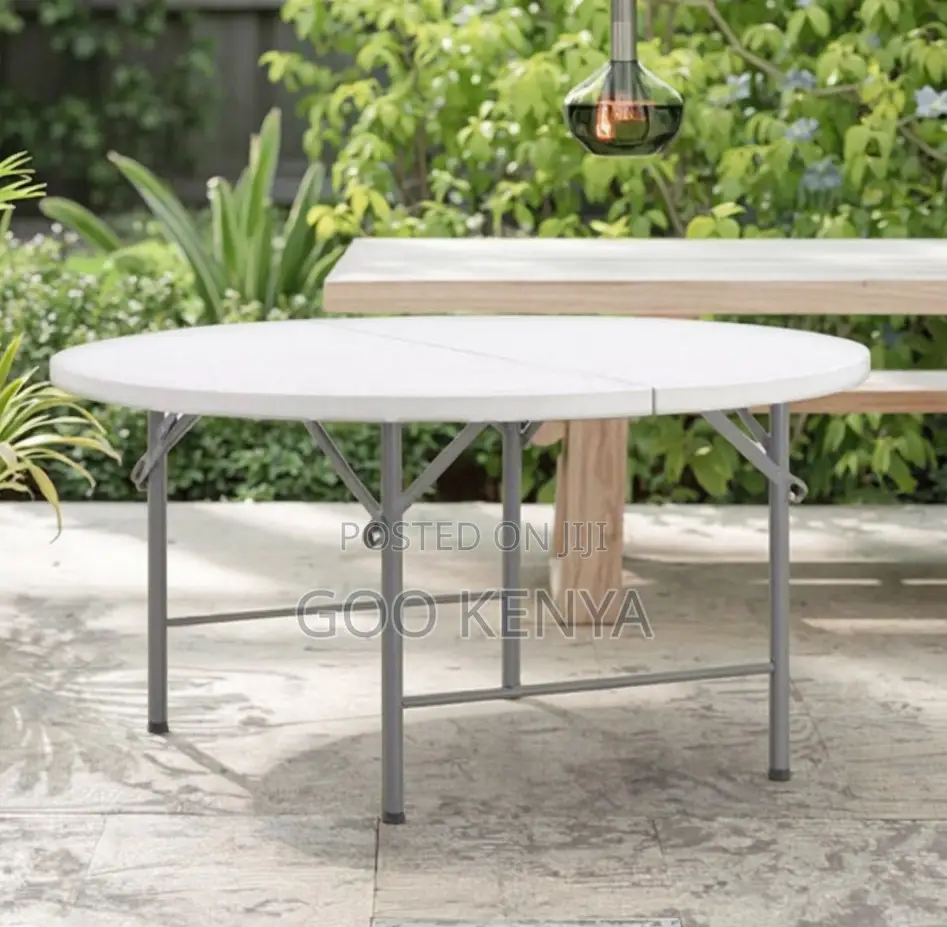 Home Table; Durable White Plastic Folding Table for Event Furniture