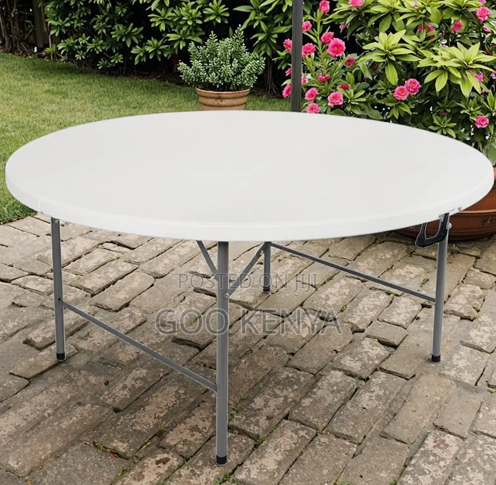 Home Table; Durable White Plastic Folding Table for Event Furniture