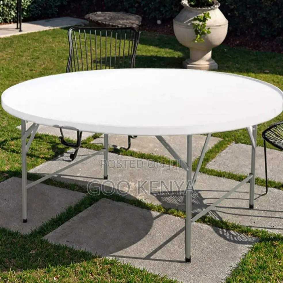 Home Table; Durable White Plastic Folding Table for Event Furniture