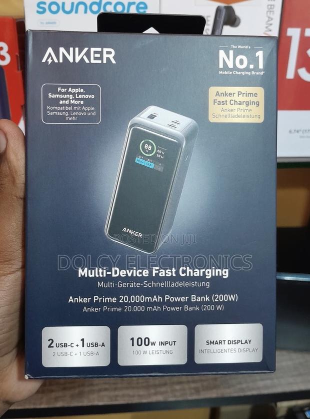 Anker Prime Power Bank, 20,000mah 200w - main view