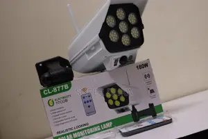 Solar Monitoring Lamp.180w Dummy CCTV Camera.Auto on/Off Motion Sensor