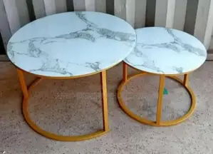 Pure Marble Round White Coffee Table