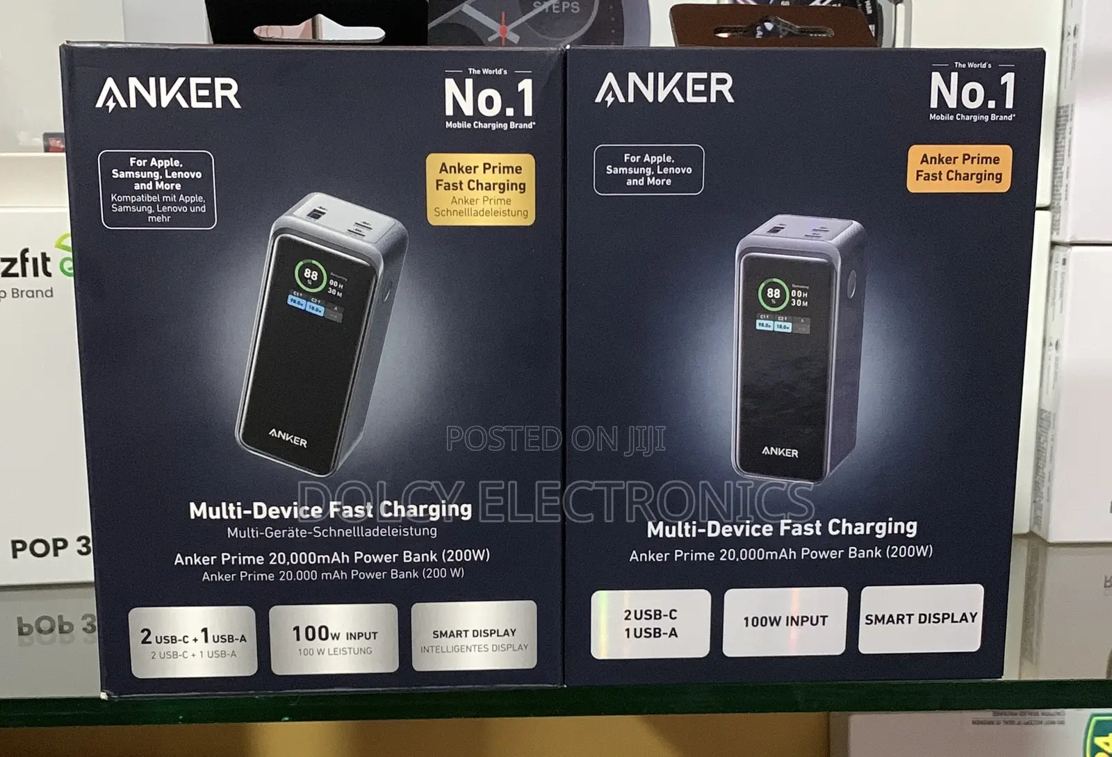 Anker Prime Power Bank, 20,000mah 200w