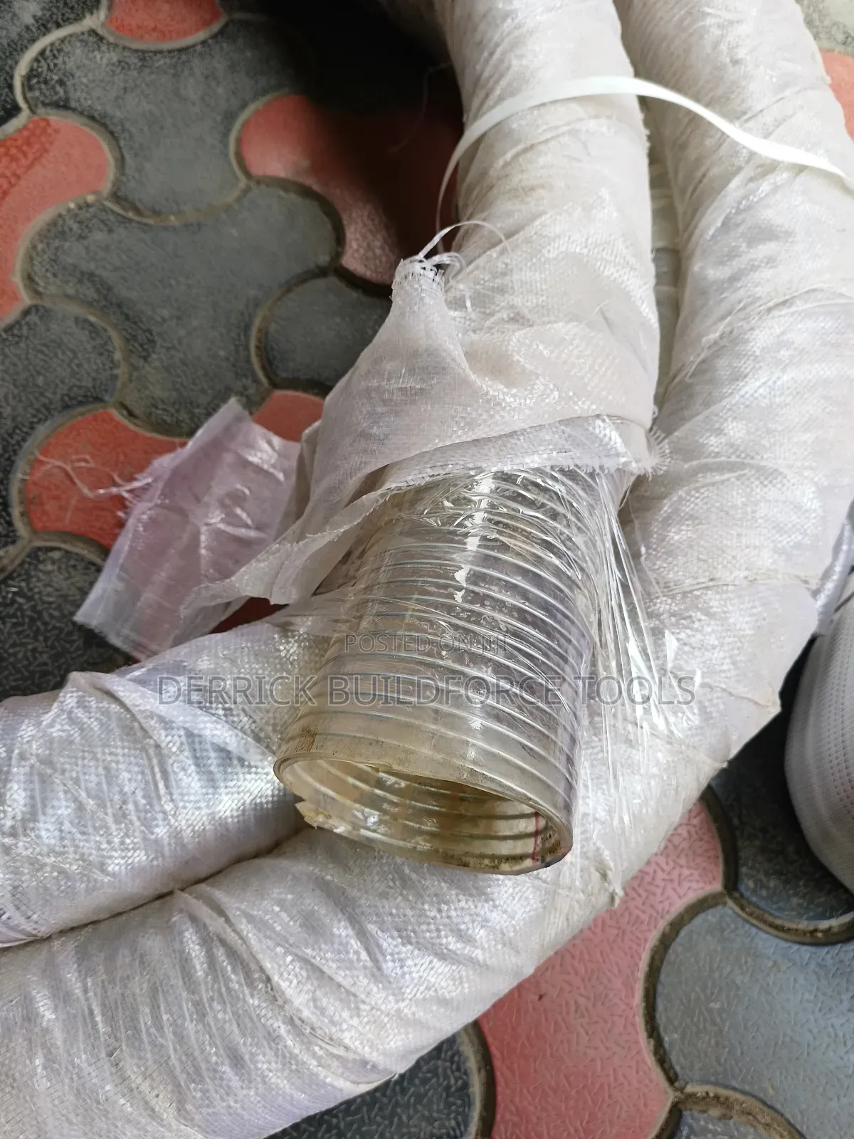 Clear Wired 4" PVC Suction Pipe(Sold Per Metre)