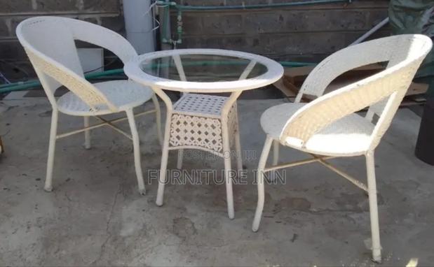Comfortable Outdoor Table Set + 2 Chairs