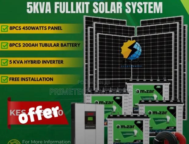 5kva Full Solar System (Primetech) - main view