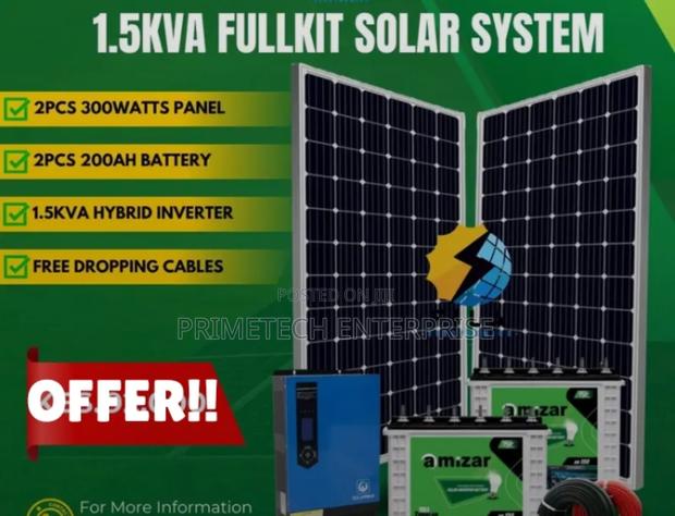 1.5kva Full Kit Solar System (Primetech)