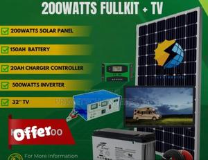 200watts Fullkit Solar System With Tv - thumbnail 2