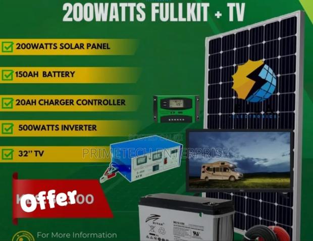 200watts Fullkit Solar System With Tv - main view