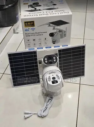 Ubox 6mp Dual Lens Solar CCTV Camera With Sim Card Slot