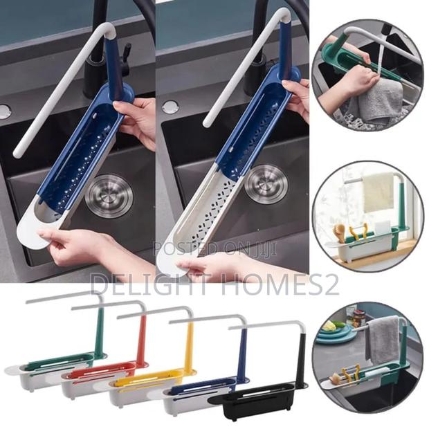 Telescopic Sink Shelf Kitchen Sinks Organizer_cu - thumbnail 3
