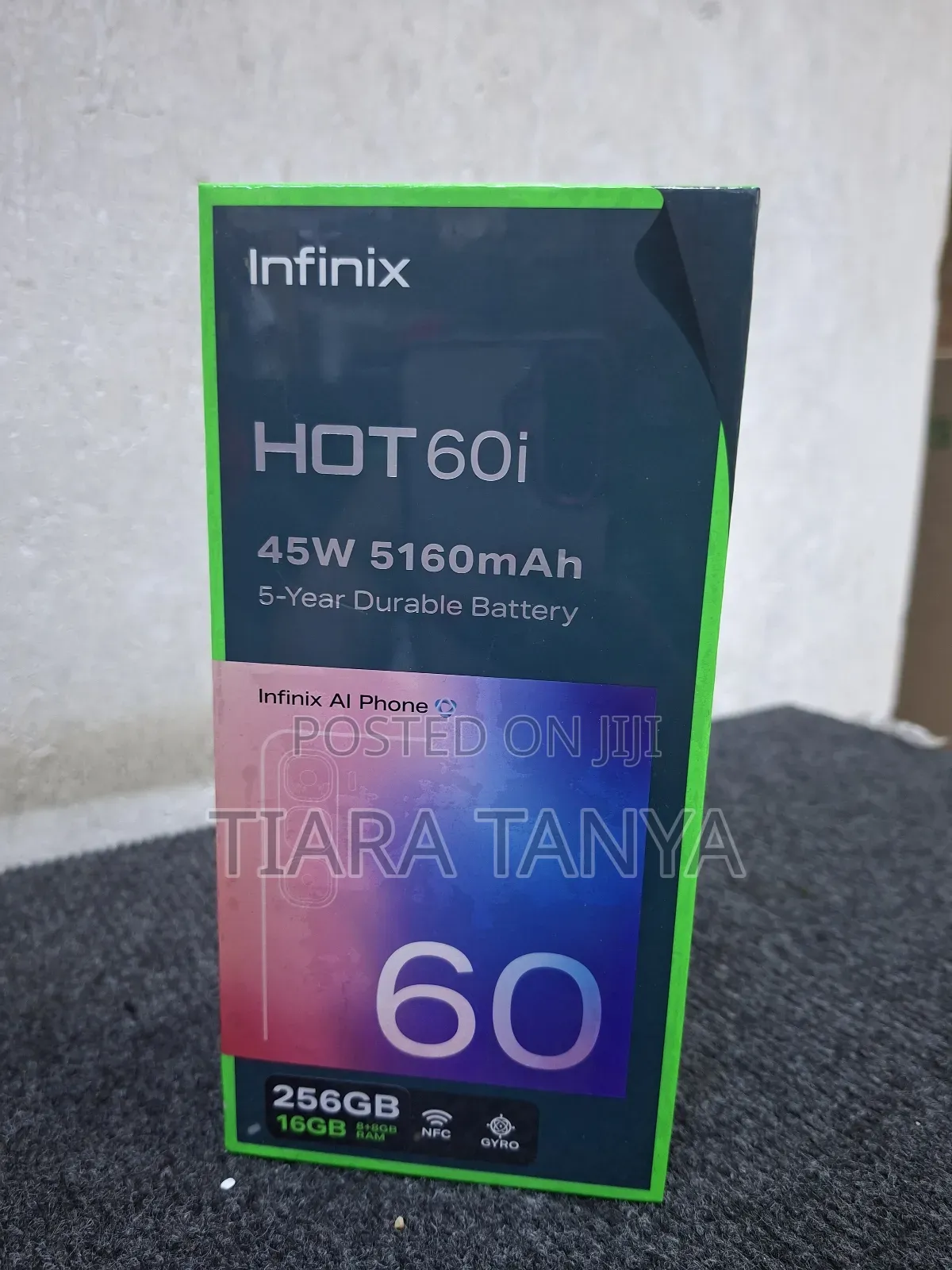 New Infinix Hot 60i 256 GB Black