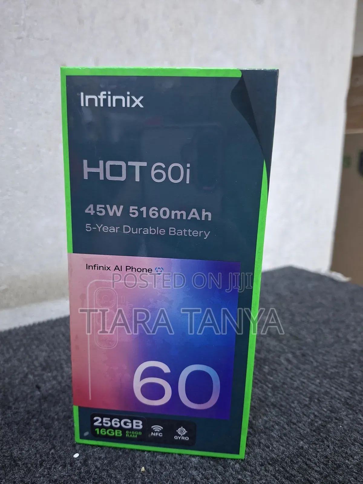 New Infinix Hot 60i 256 GB Black