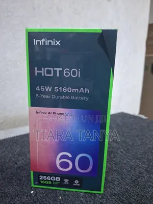 New Infinix Hot 60i 256 GB Black