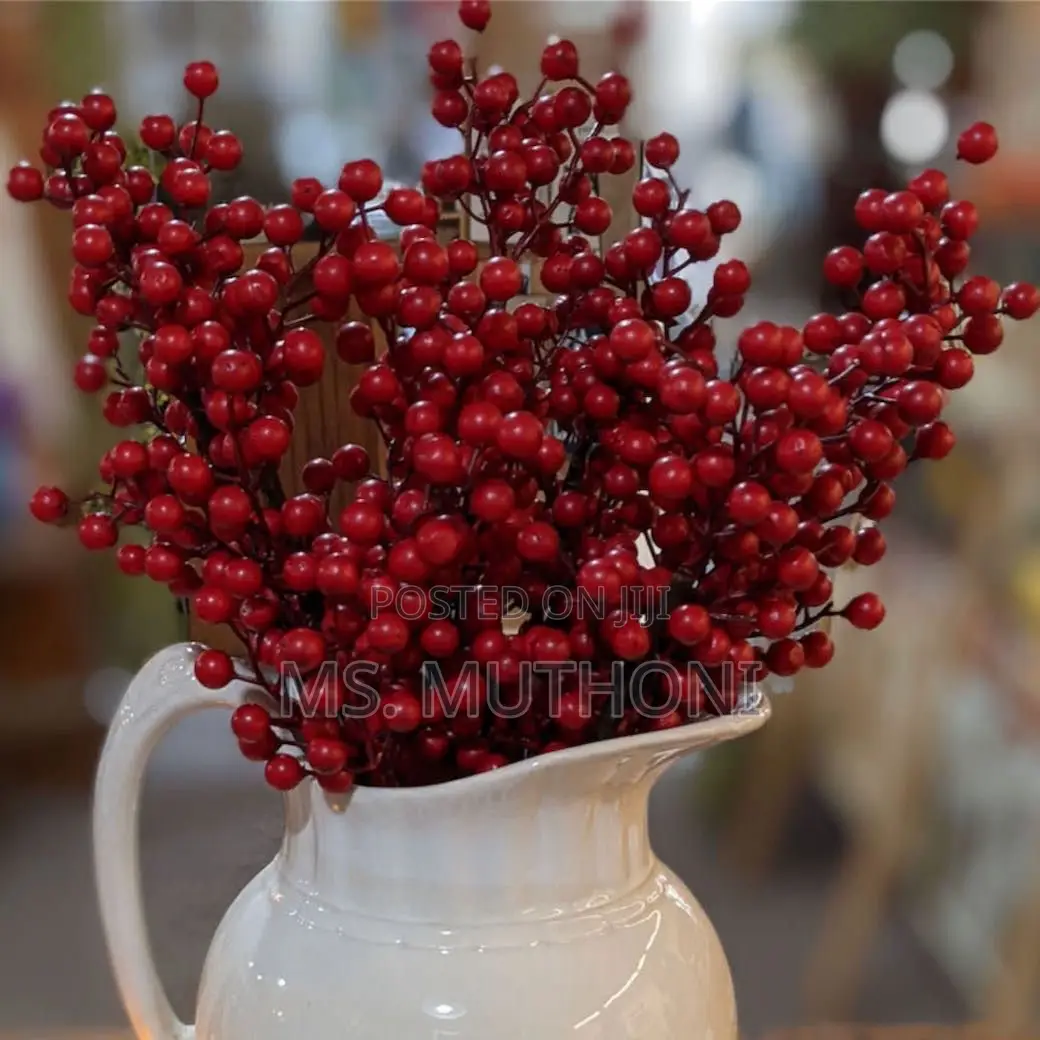 Set of 10 Branches Decorative / Christmas. Berry Branches
