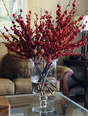 Set of 10 Branches Decorative / Christmas. Berry Branches