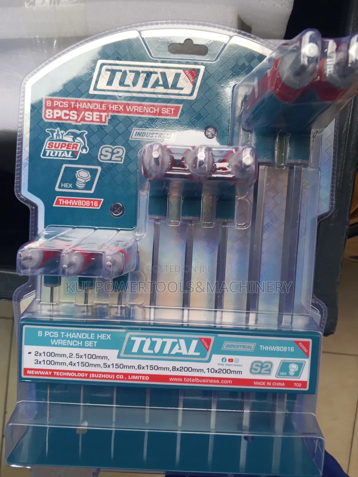 Total 8 PCS T Handle Hex Wrench Set/ T Handle Hex Wrench Set