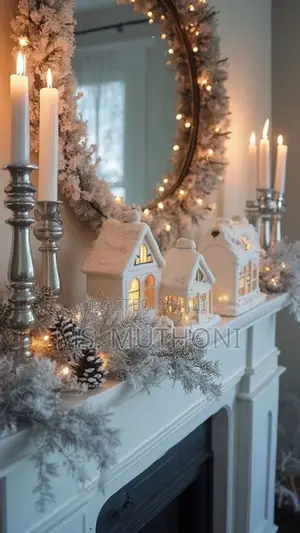  White / Flocked 2.5m Christmas Decorative Garland