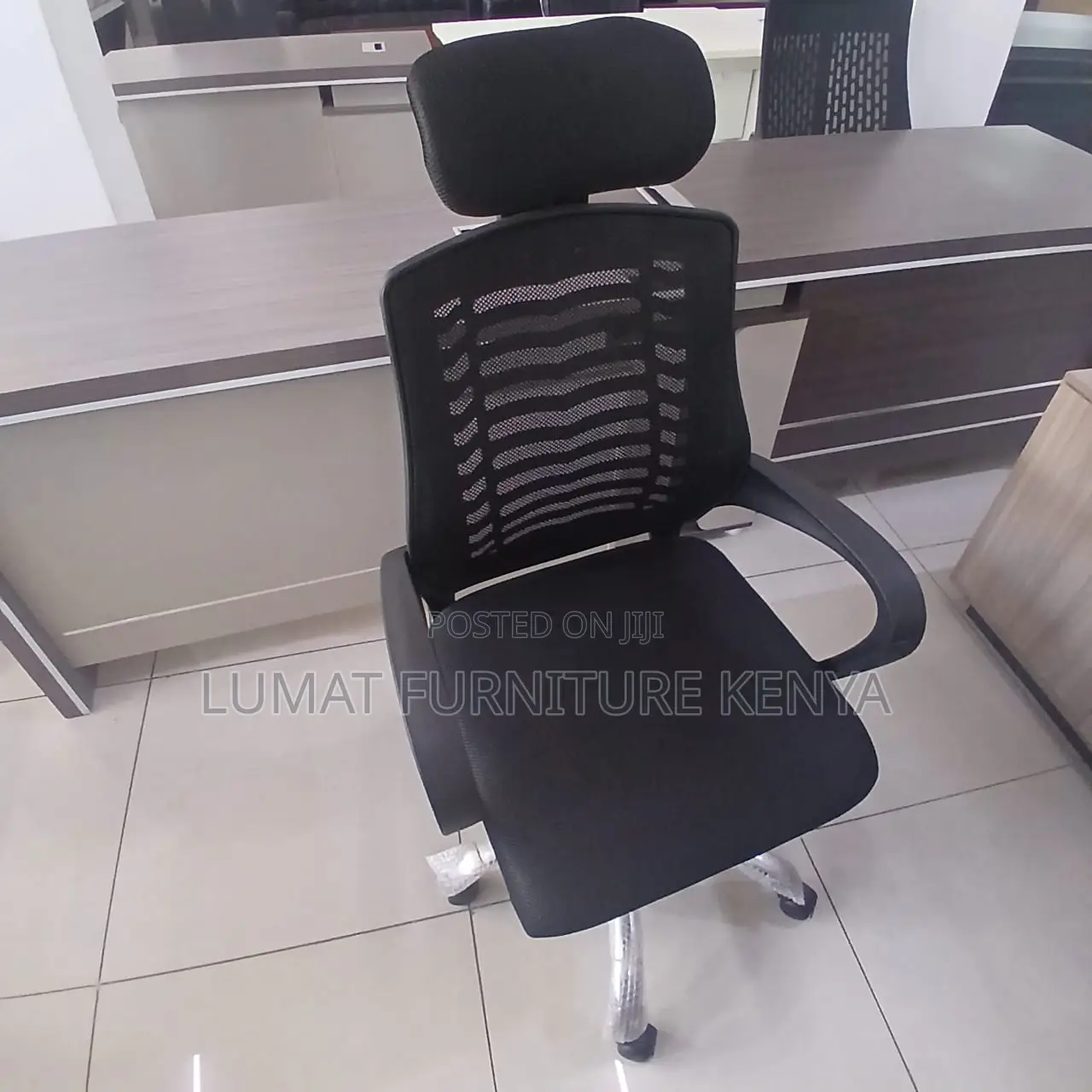 Mesh Ergonomic Chair With Headrest,