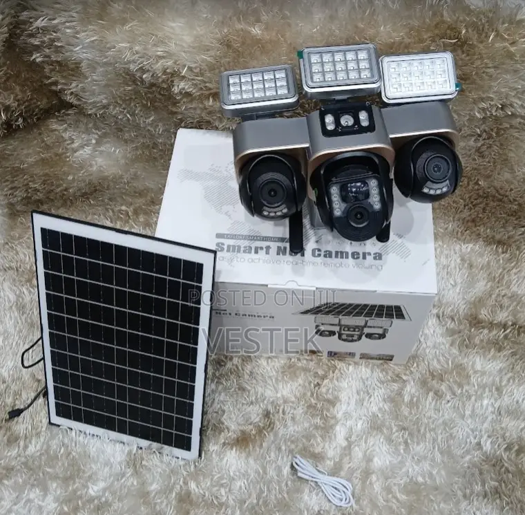 V380 Street Light Solar Camera Wireless 4g Sim Card Network Camera