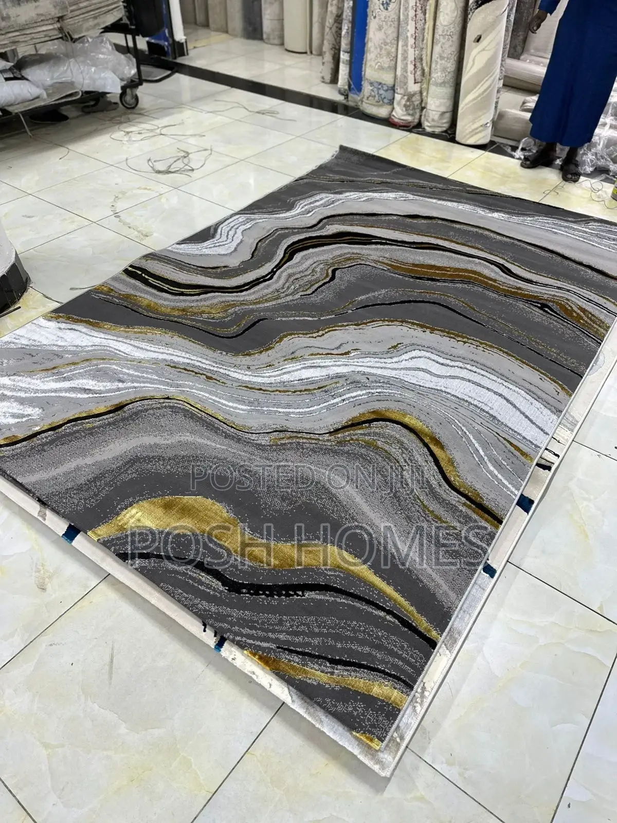 Gold/Brown Quality Levi Carpets