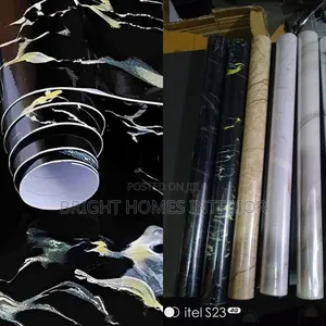Marble Black Peel and Stick Contact Paper