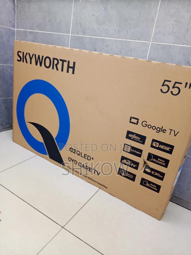 Skyworth 55-Inch Qled+ Frameless Google Tv.