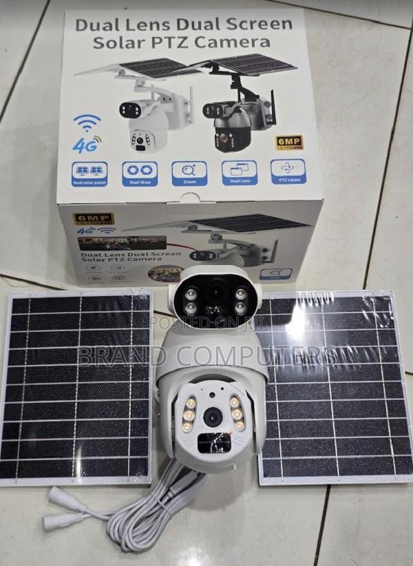 6mp Ubox Full Metallic Dual Lens 4g Solar Powered Wireless PTZ Camera