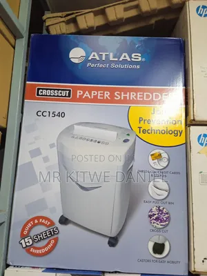 Atlas Cross Cut 15 Sheets Paper Shredder