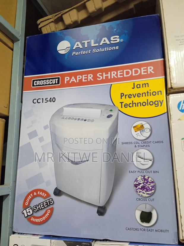 Atlas Cross Cut 15 Sheets Paper Shredder - thumbnail 2