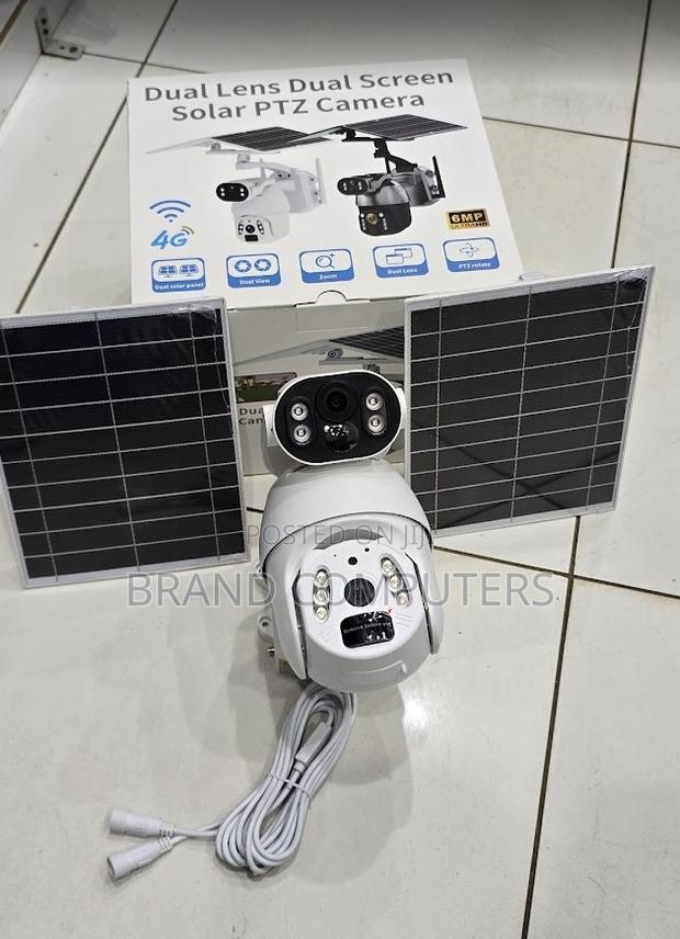 Simcard Solar Powered 4g CCTV Camera With Dual Lens